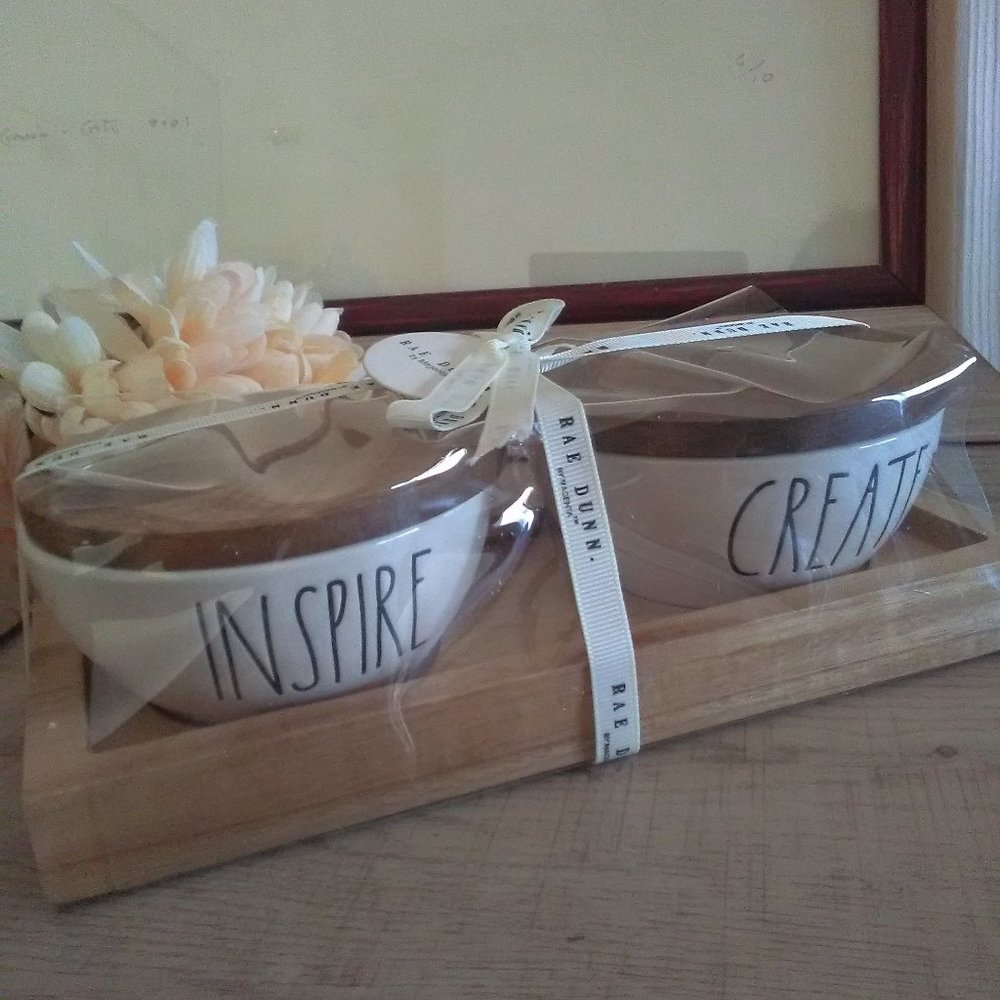 NWT RAE DUNN Set of 2 Pinch Bowls